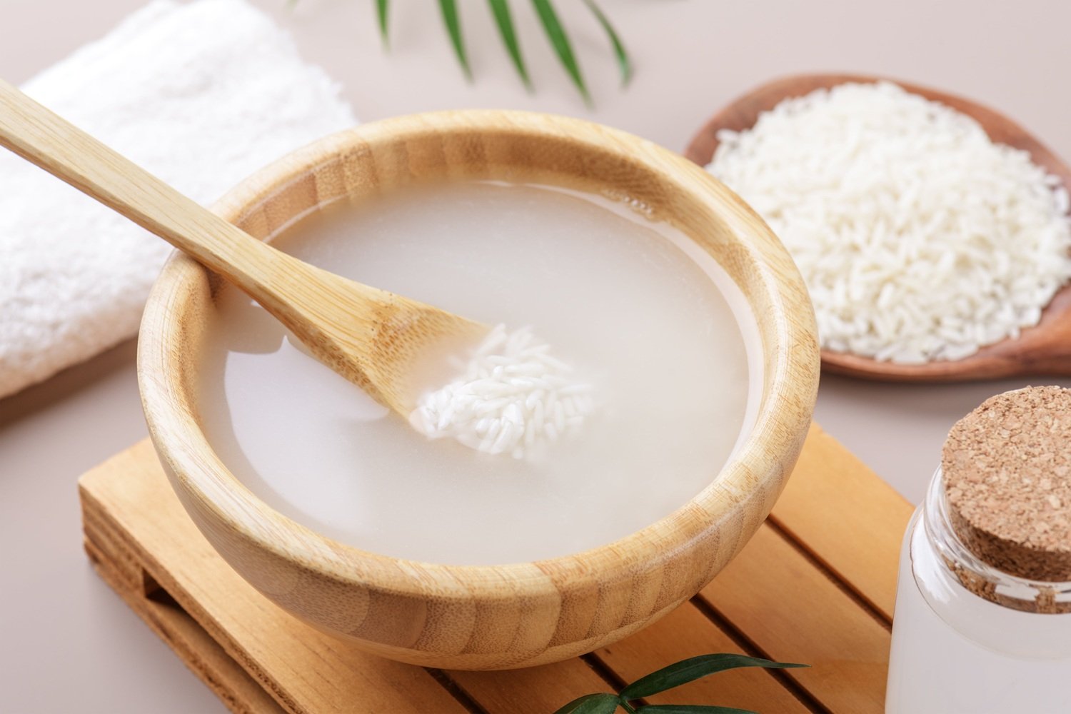 homemade rice water for hair care