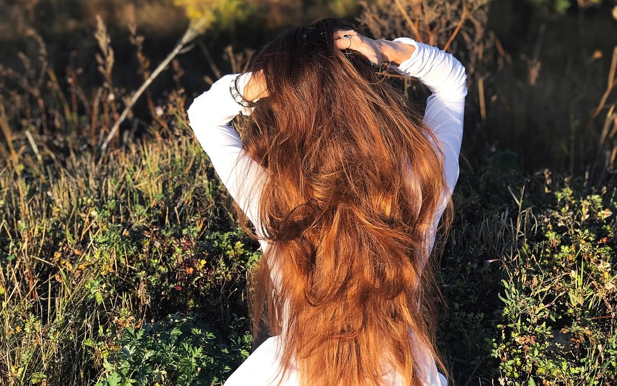 Healthy Hair after using aloe vera and rosemary essential oil mix